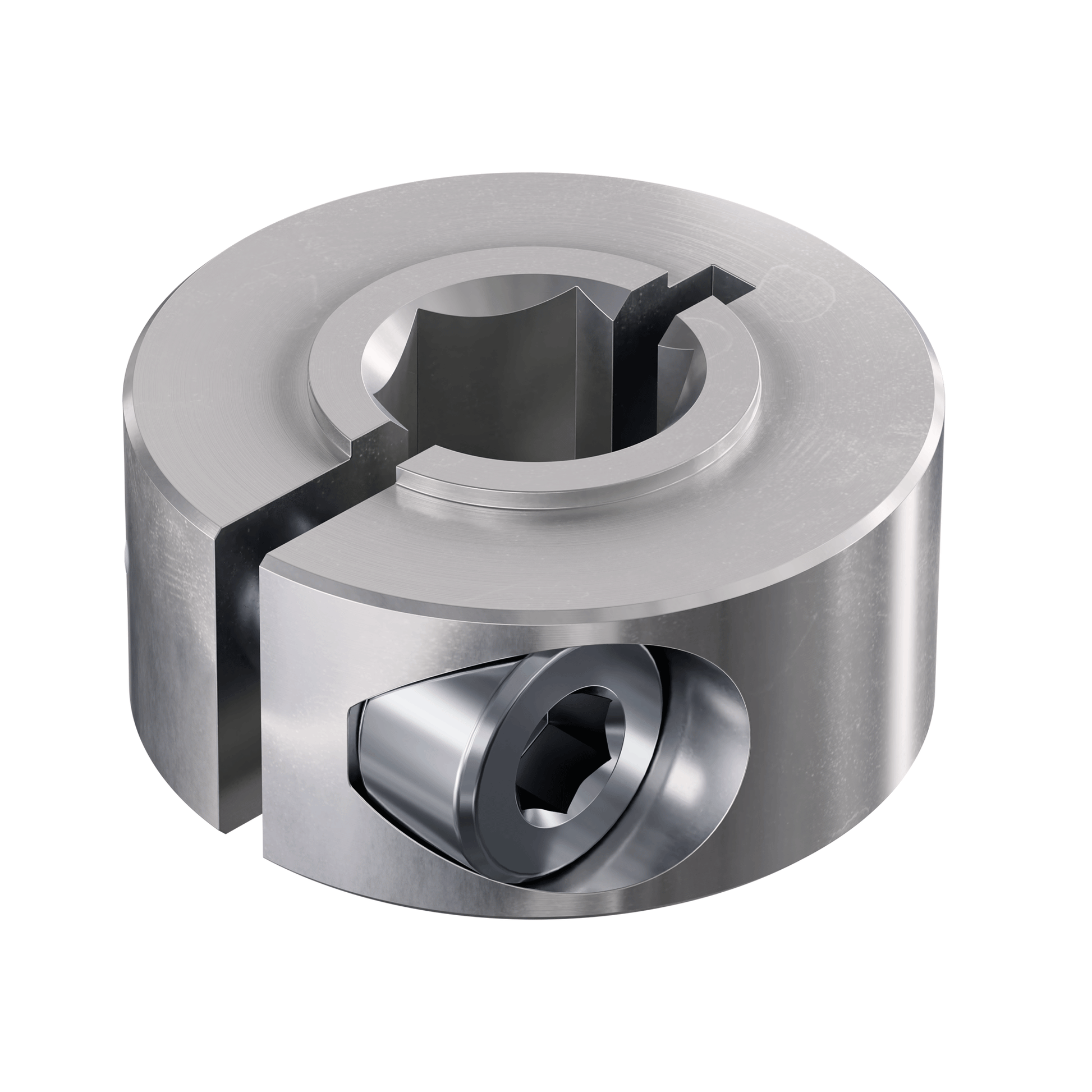 2910 Series Aluminum Clamping Collar (8mm REX™ ID x 20mm OD, 9mm Length)