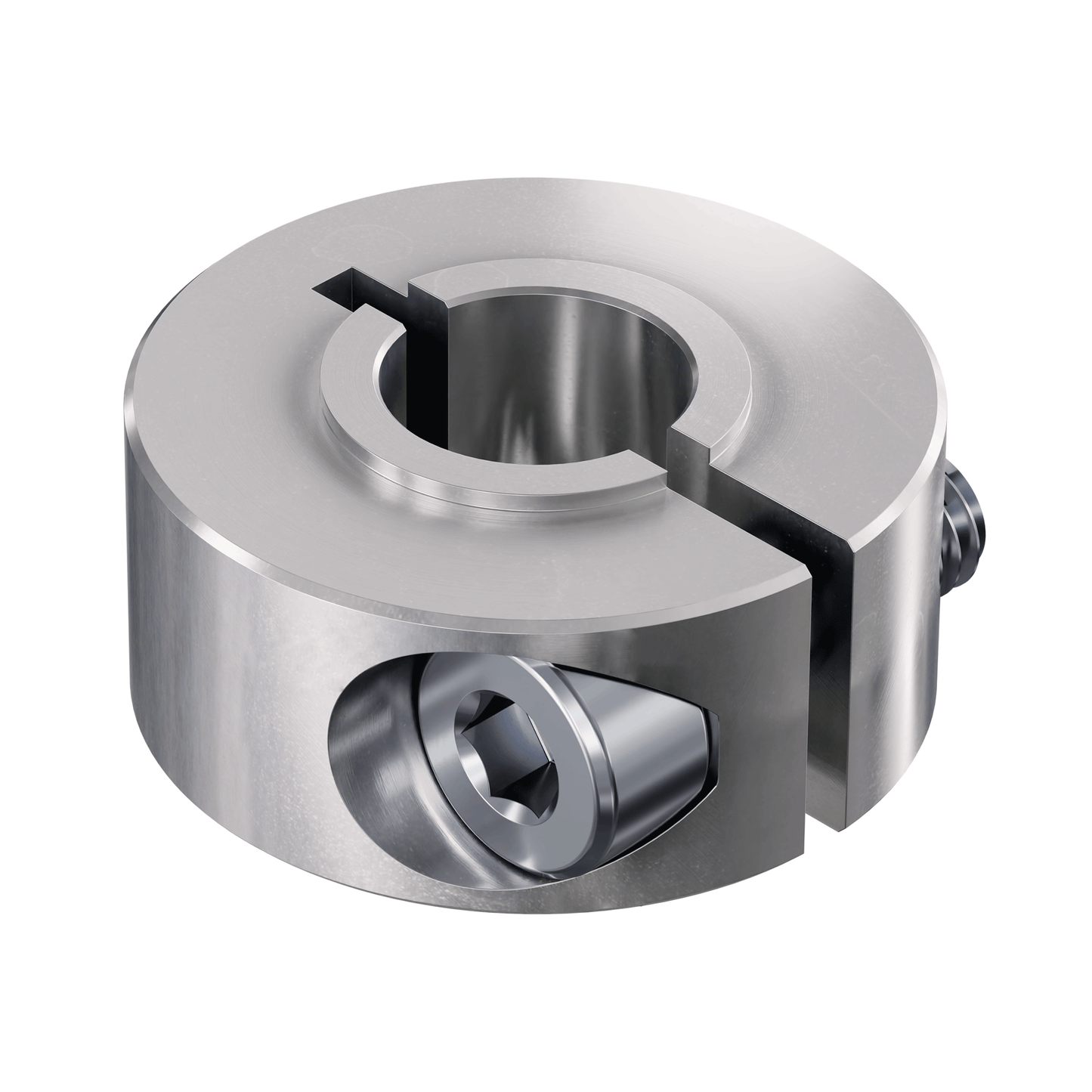 2910 Series Aluminum Clamping Collar (8mm ID x 21mm OD, 9mm Length)