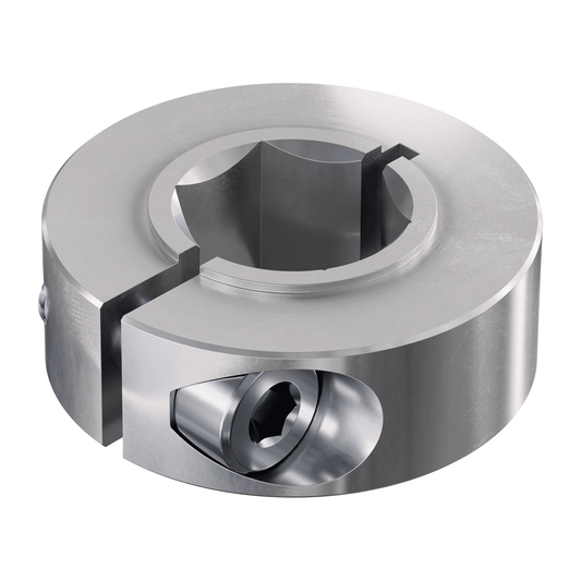 2910 Series Aluminum Clamping Collar (12mm REX™ ID x 26mm OD, 10mm Length)