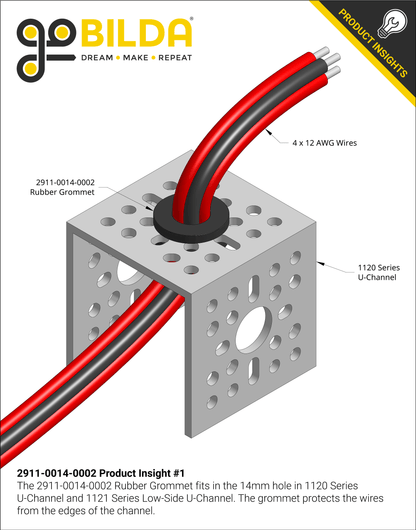 Rubber Grommet (14-2) - 4 Pack