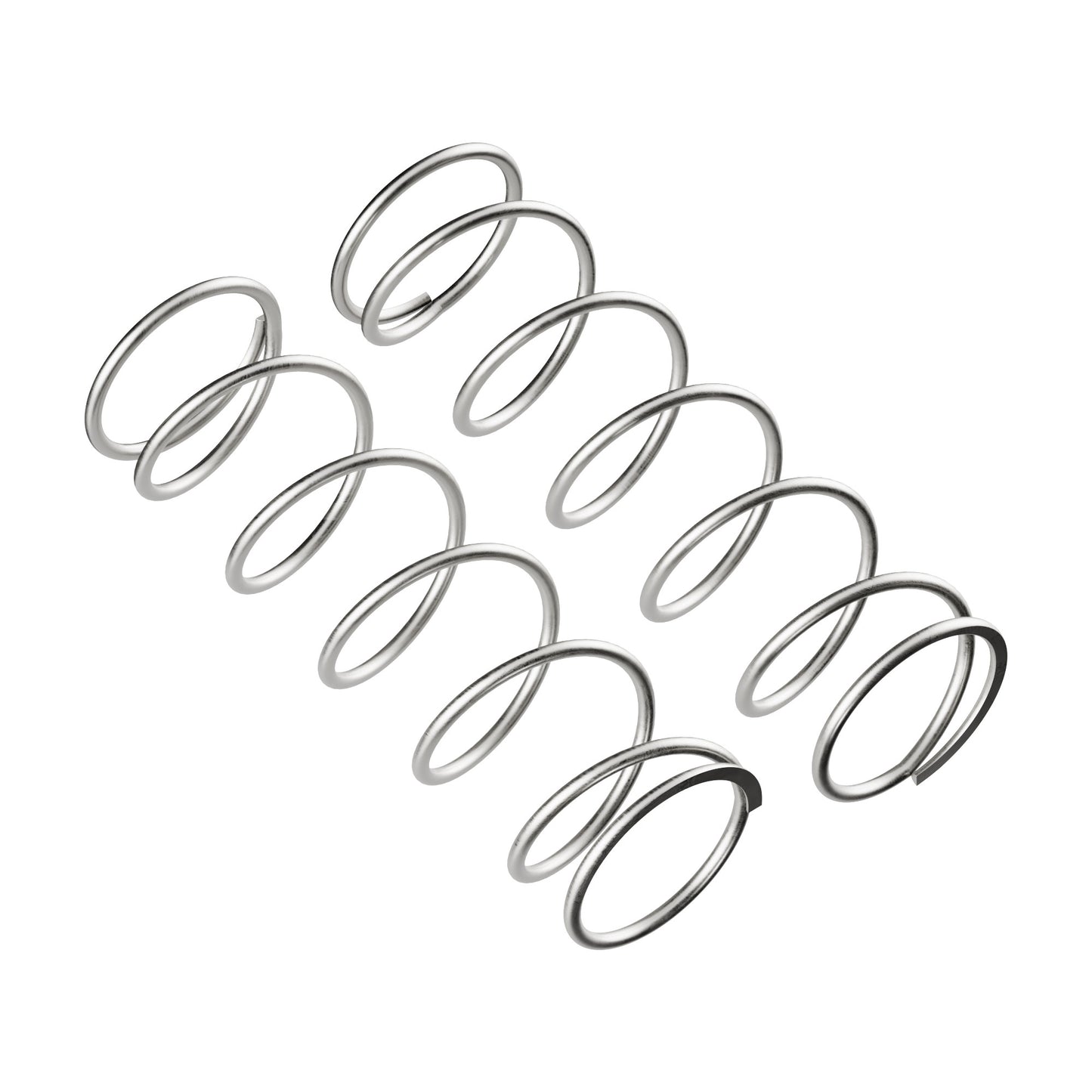 2916-0001-0001 - Compression Spring (6mm ID x 8mm OD, 1.1kg Max Load, 4-25mm Length) - 2 Pack