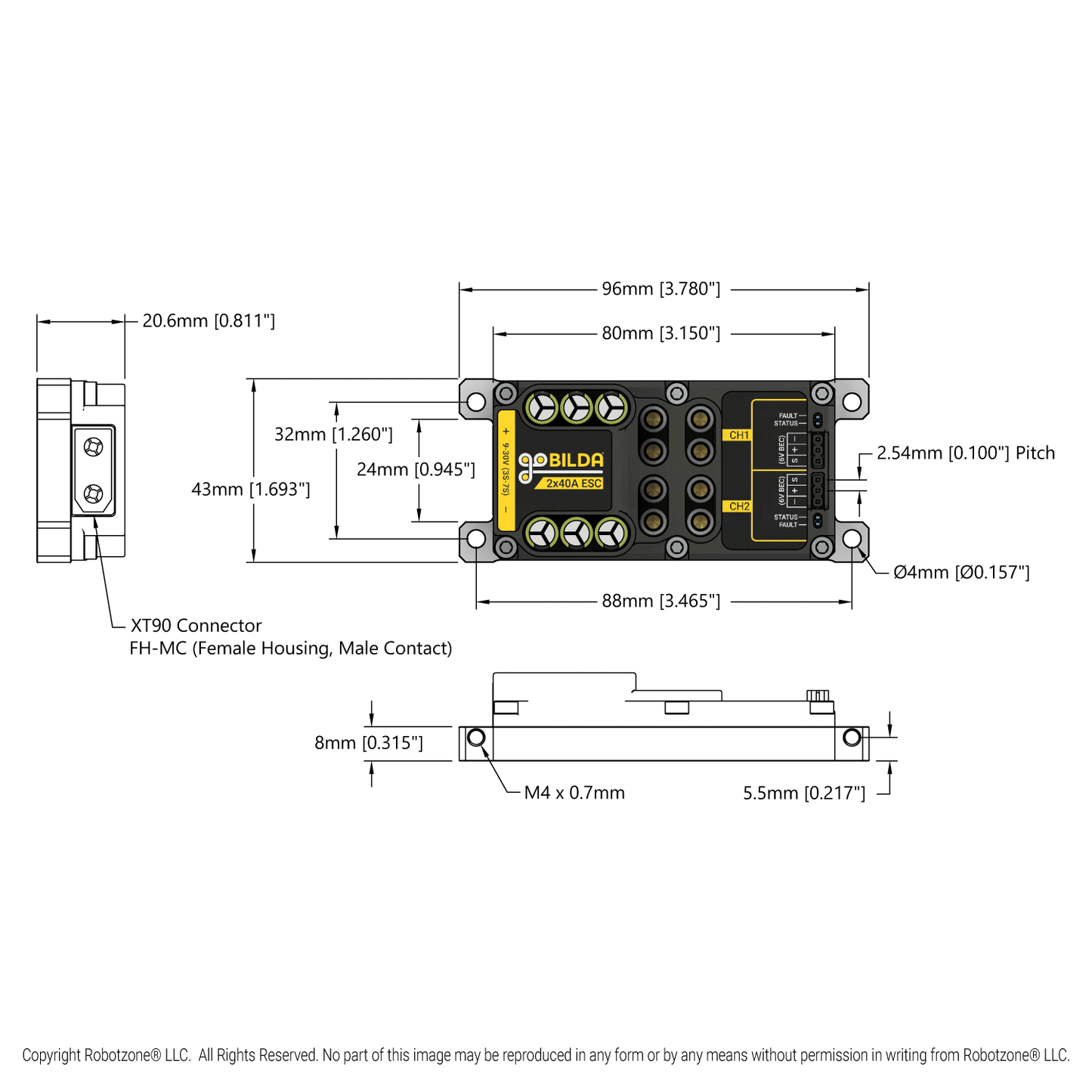 2x40A Motor Controller