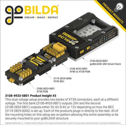 XT30 Power Distribution Board (XT90 Input, 8 x XT30 Outputs)