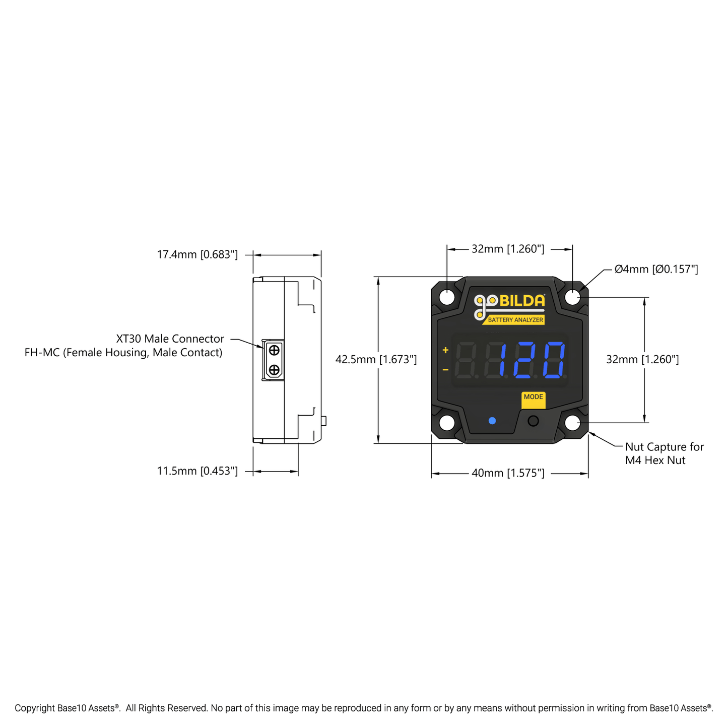 12V Battery Health Analyzer (NiMH, 3000mAh)