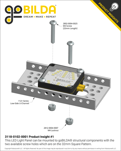 LED Light Panel (XT30 Input)