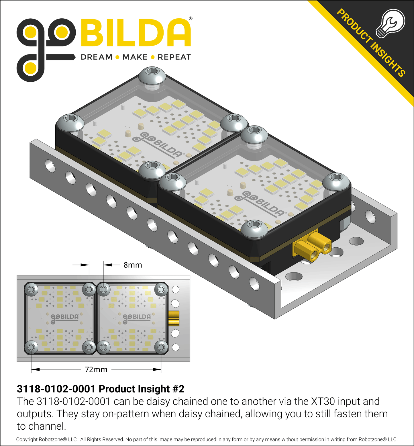 LED Light Panel (XT30 Input)