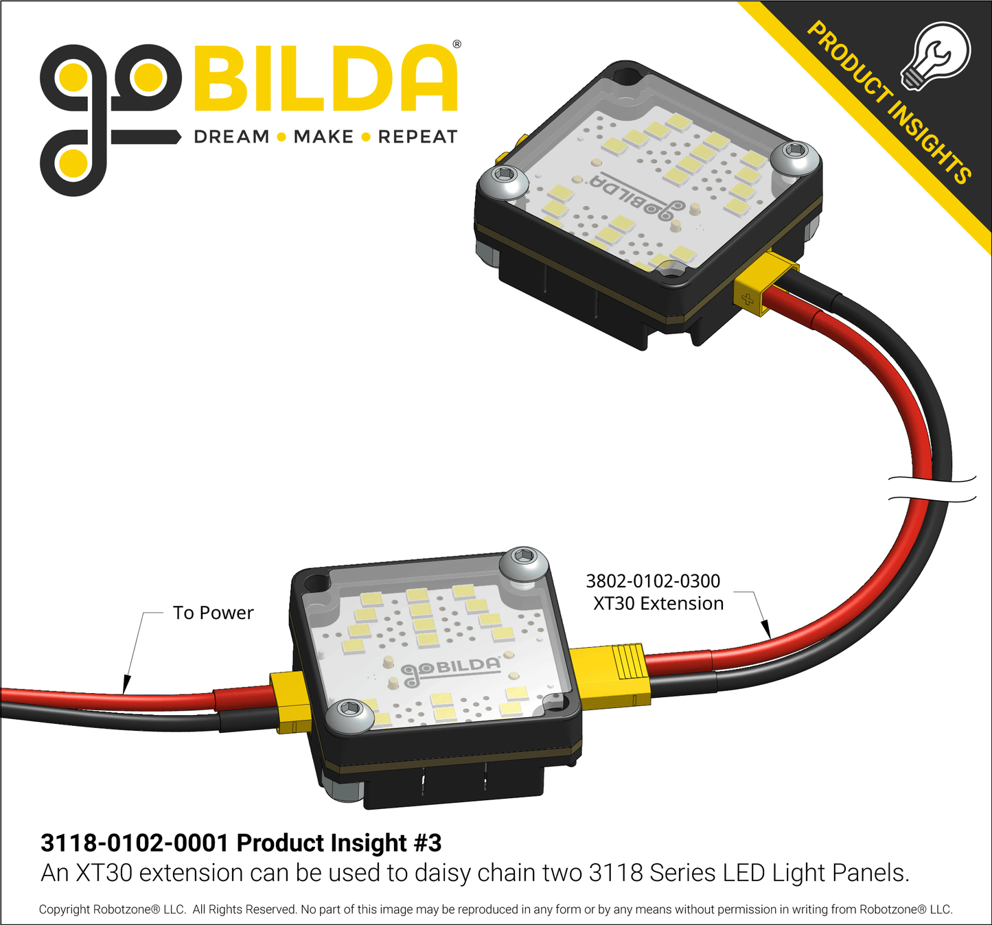 LED Light Panel (XT30 Input)