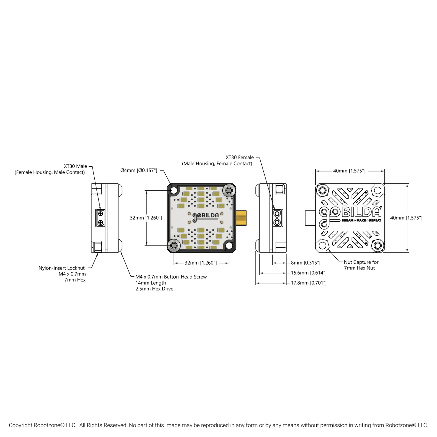 LED Light Panel (XT30 Input)