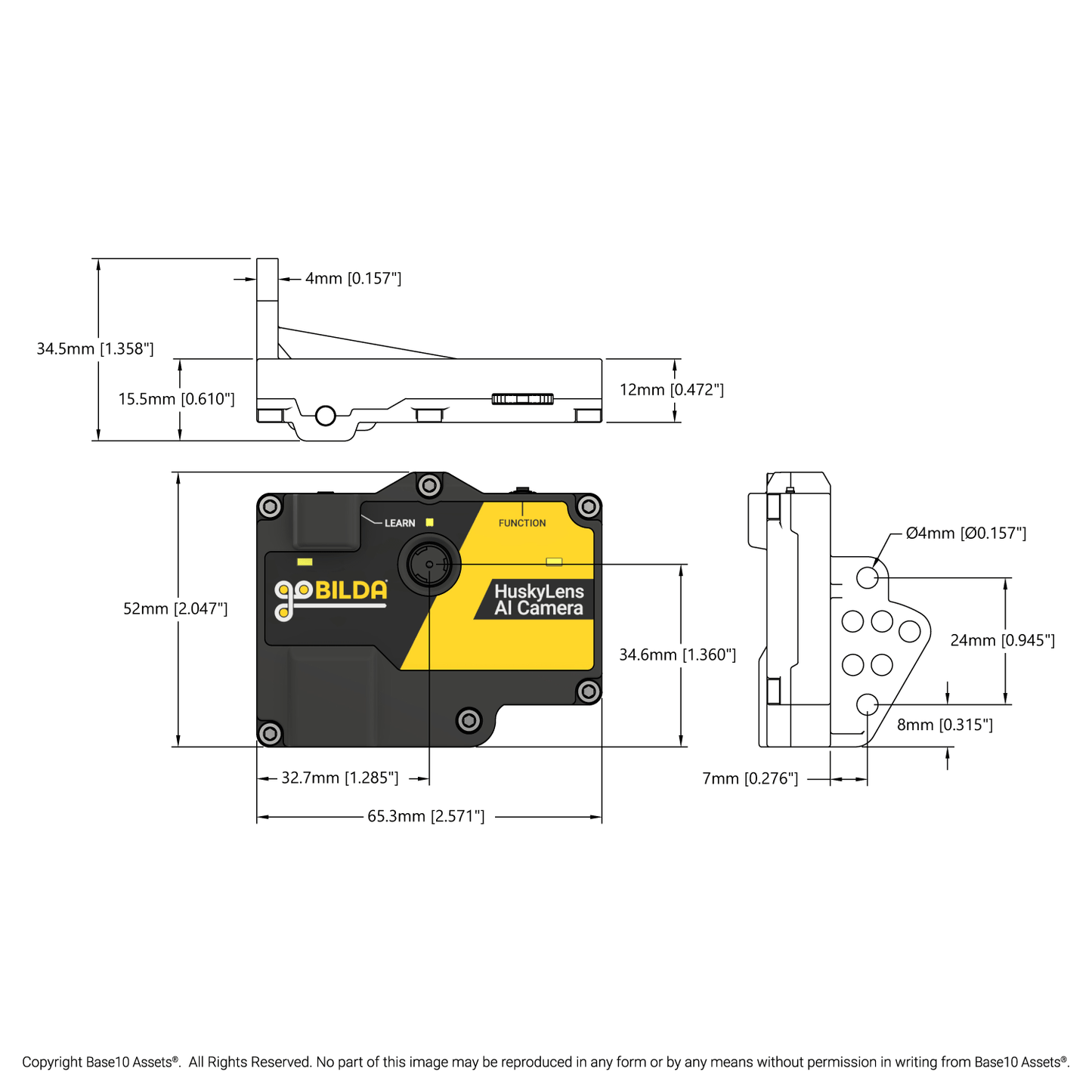 HuskyLens AI Camera Vision Sensor with goBILDA® Case