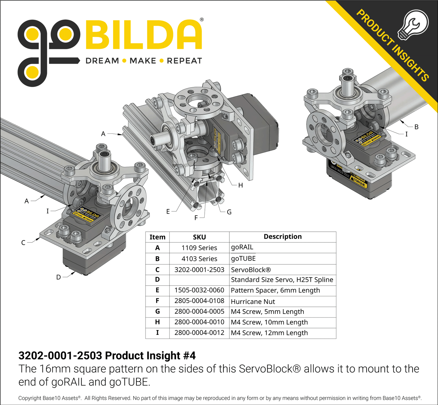 ServoBlock® (Standard Size, 25 Tooth Spline, 8mm OD Shaft)