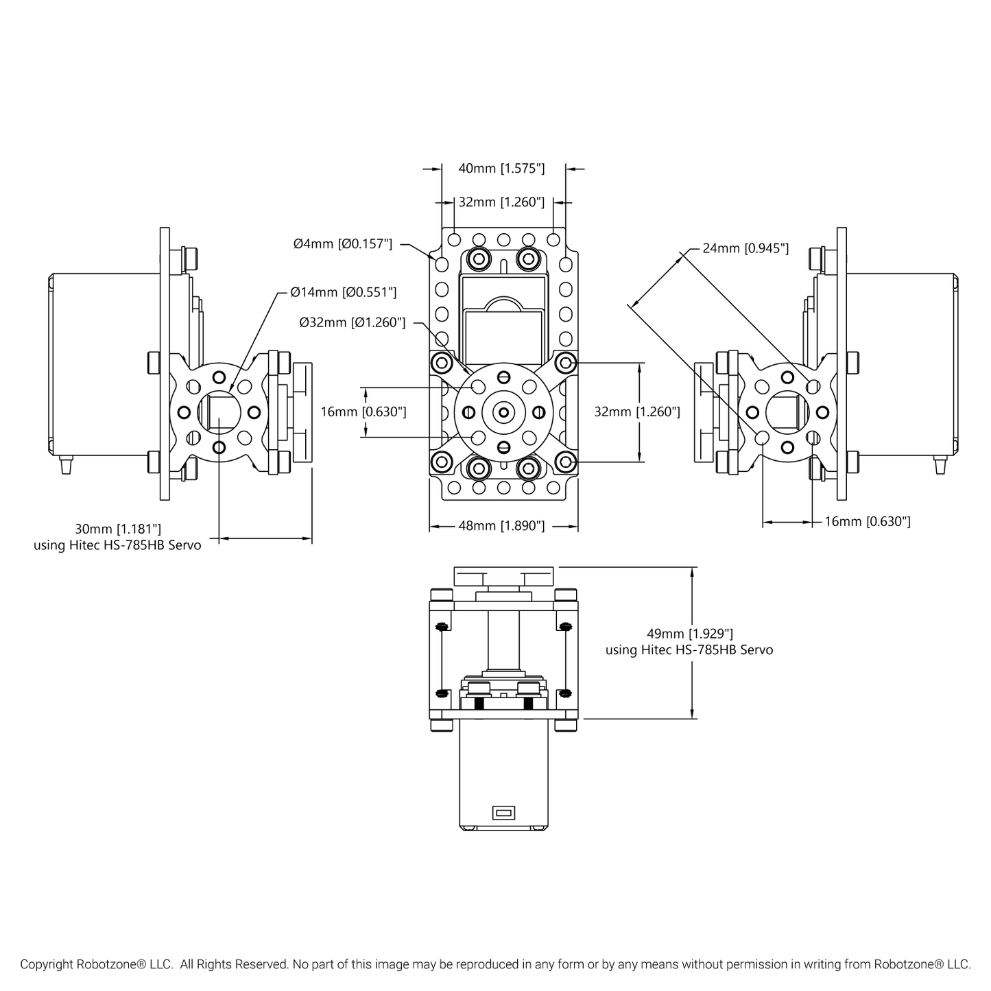 ServoBlock® (Large Size, 24 Tooth Spline, Hub-Shaft)