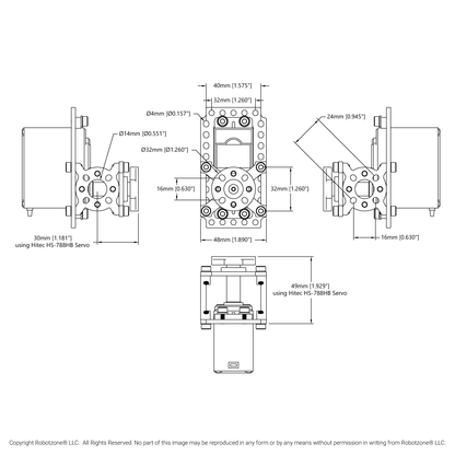 ServoBlock® (Large Size, 25 Tooth Spline, Hub Shaft)