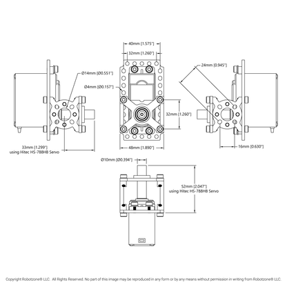 ServoBlock® (Large Size, 25 Tooth Spline, 10mm OD Shaft)