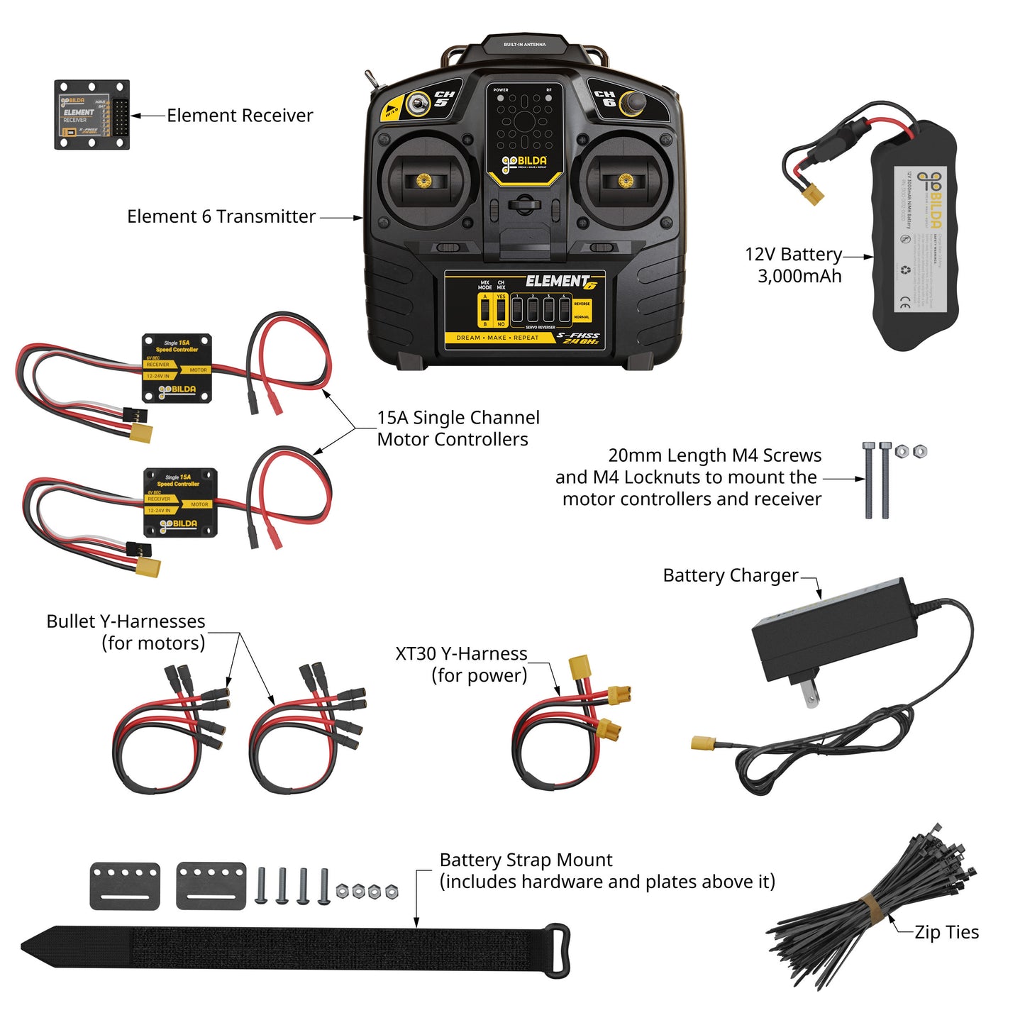 12V Radio Control Bundle