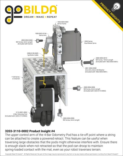 4-Bar Odometry Pack (2 Pods, 1 Pinpoint Computer)