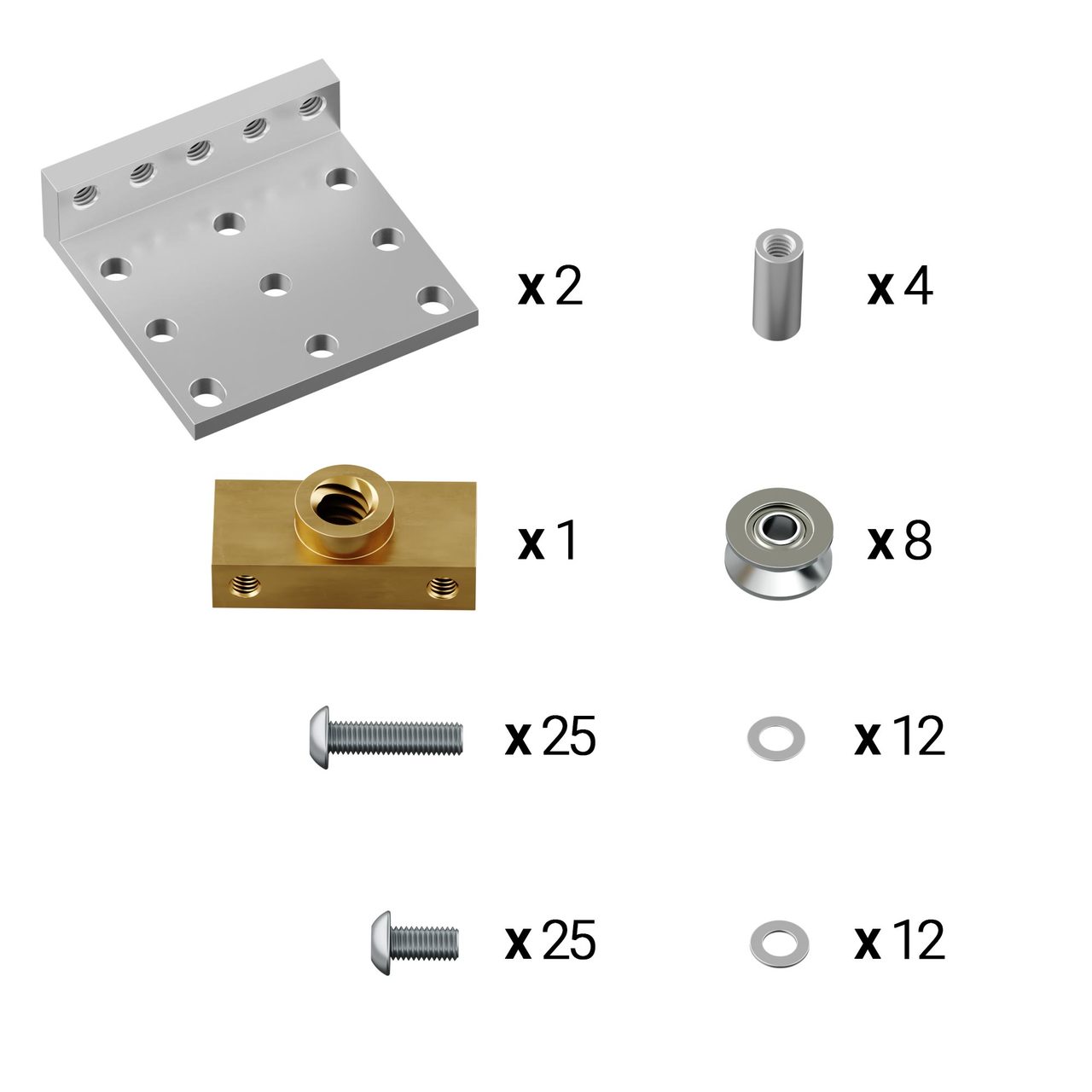 V-Guide Lead Screw Dolly Kit