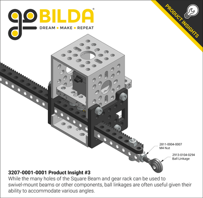 Servo-Driven Gear Rack Kit (27kg Thrust, 60 mm/sec, Single Gear Rack)