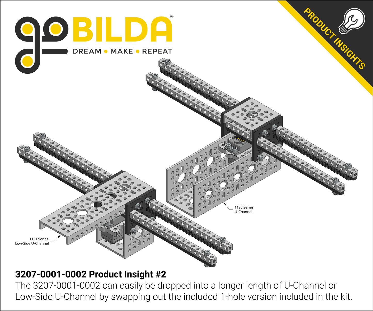 Servo-Driven Gear Rack Kit (27kg Thrust, 60 mm/sec, Dual Gear Rack)