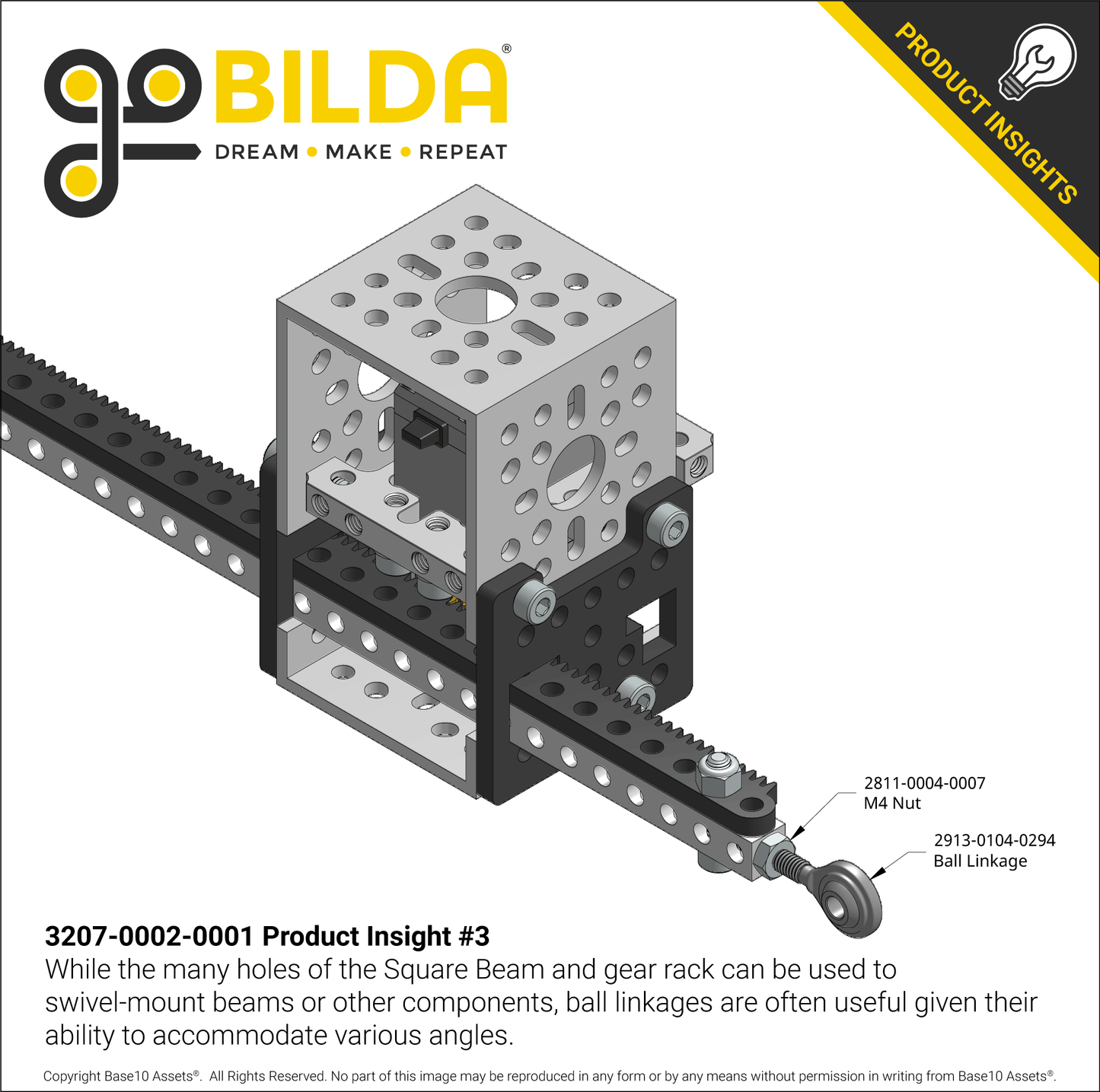 Servo-Driven Gear Rack Kit (11kg Thrust, 145 mm/sec, Single Gear Rack)