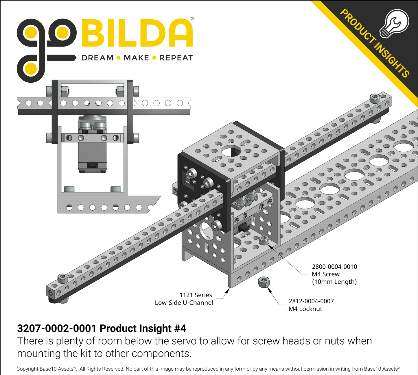 Servo-Driven Gear Rack Kit (11kg Thrust, 145 mm/sec, Single Gear Rack)