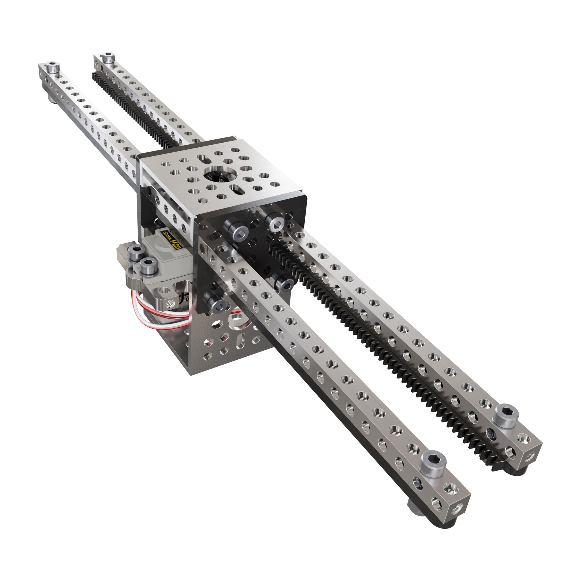 Gobilda Servo-Driven Gear Rack Kit (5kg Thrust, 290 mm/sec, Dual Gear ...