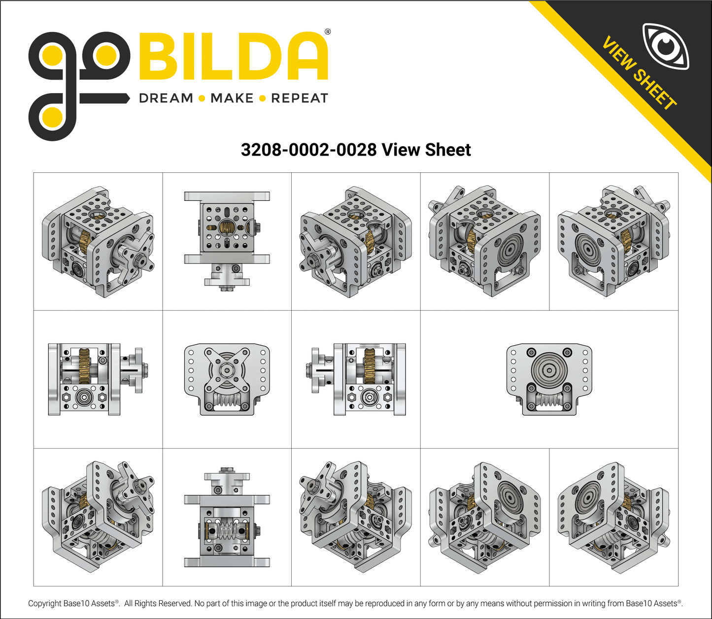 Super-Duty Worm Drive Gearbox (28:1 Ratio)