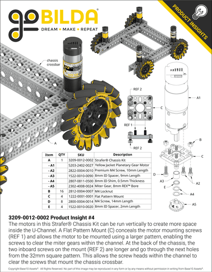 Strafer® Chassis Kit (140mm Mecanum Wheels)