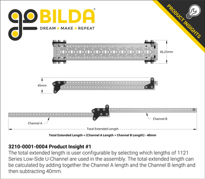 Ball Bearing Slide Pack for 1121 Series Low-Side U-Channel