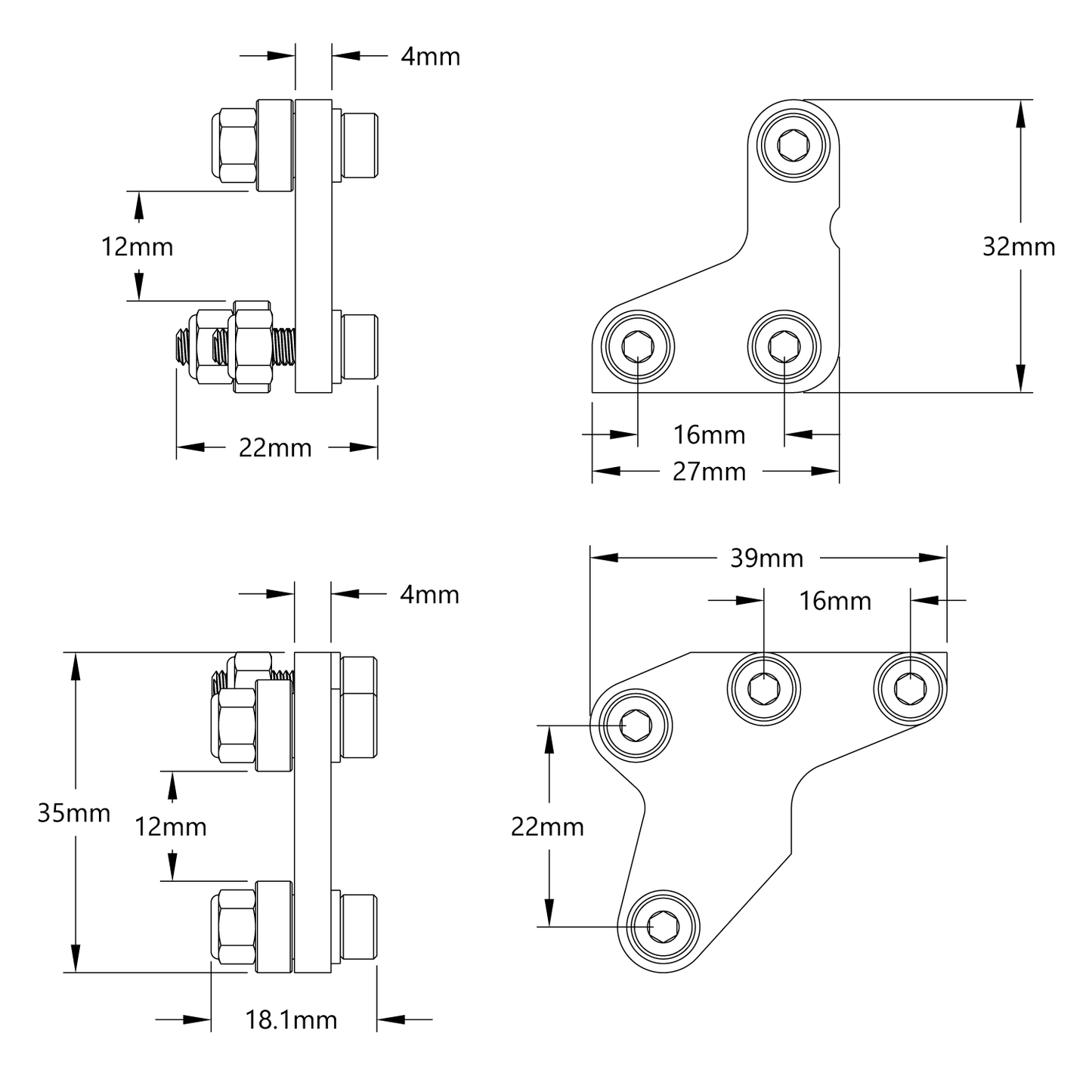 Ball Bearing Slide Pack for 1121 Series Low-Side U-Channel