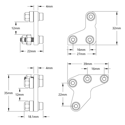 Ball Bearing Slide Pack for 1121 Series Low-Side U-Channel