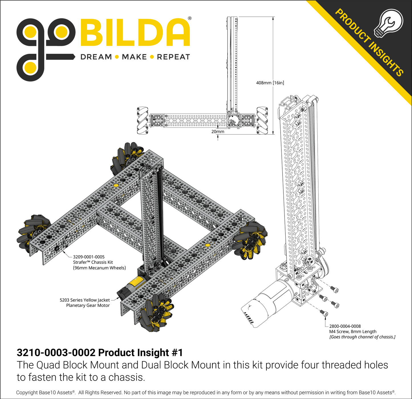 2 Stage Viper-Slide Kit (Belt-Driven, 336mm Slides)