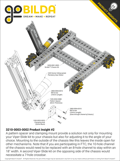 2 Stage Viper-Slide Kit (Belt-Driven, 336mm Slides)