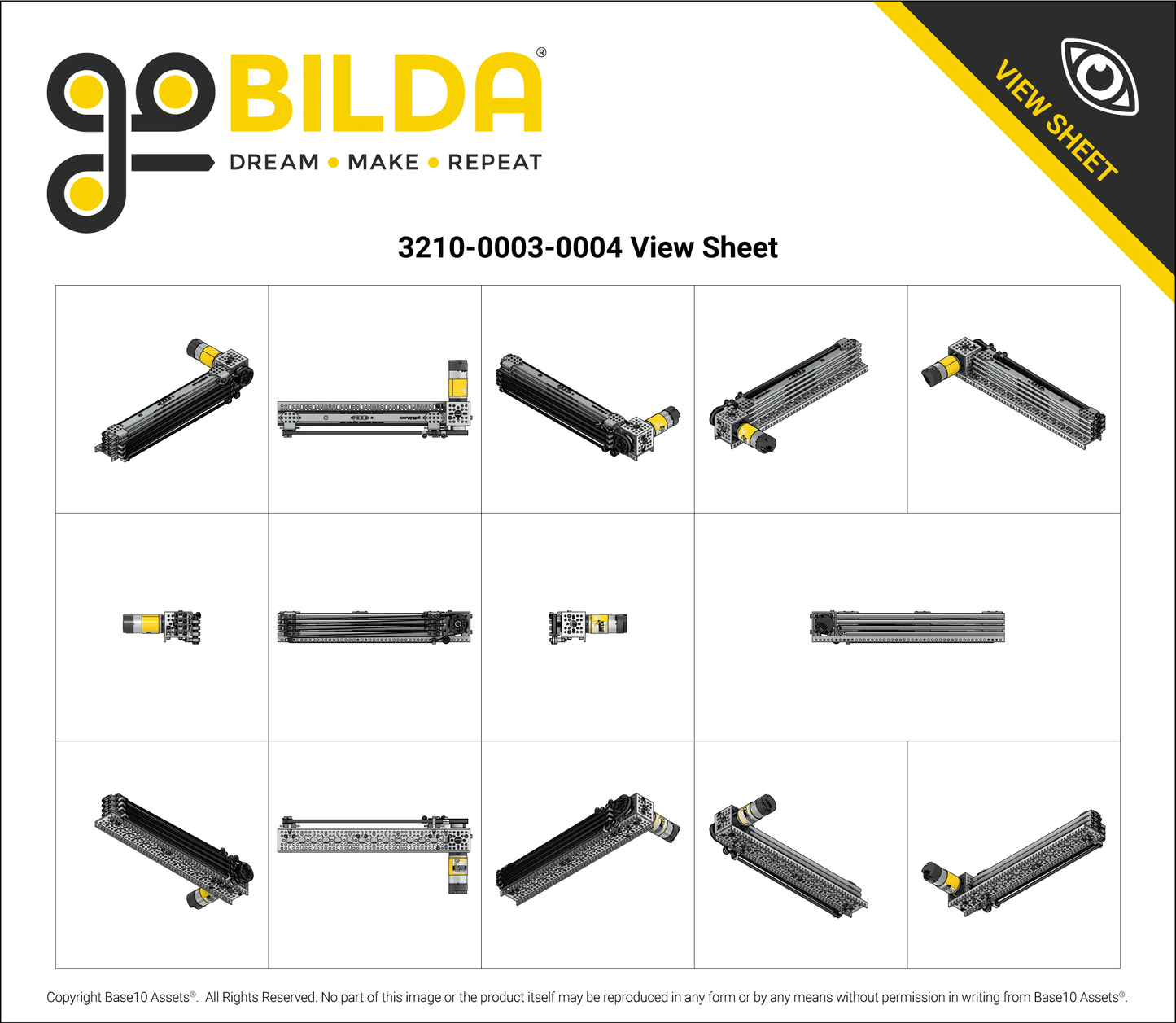 4 Stage Viper-Slide Kit (Belt-Driven, 336mm Slides)