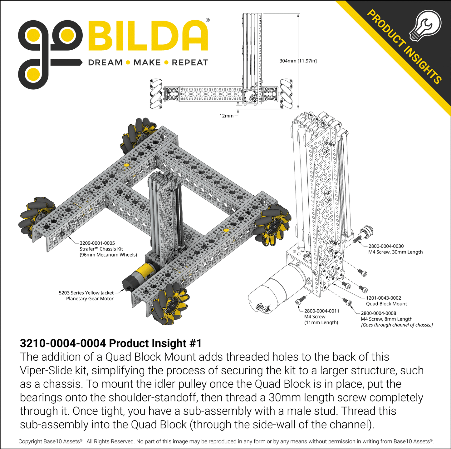 4 Stage Viper-Slide Kit (Belt-Driven, 240mm Slides)