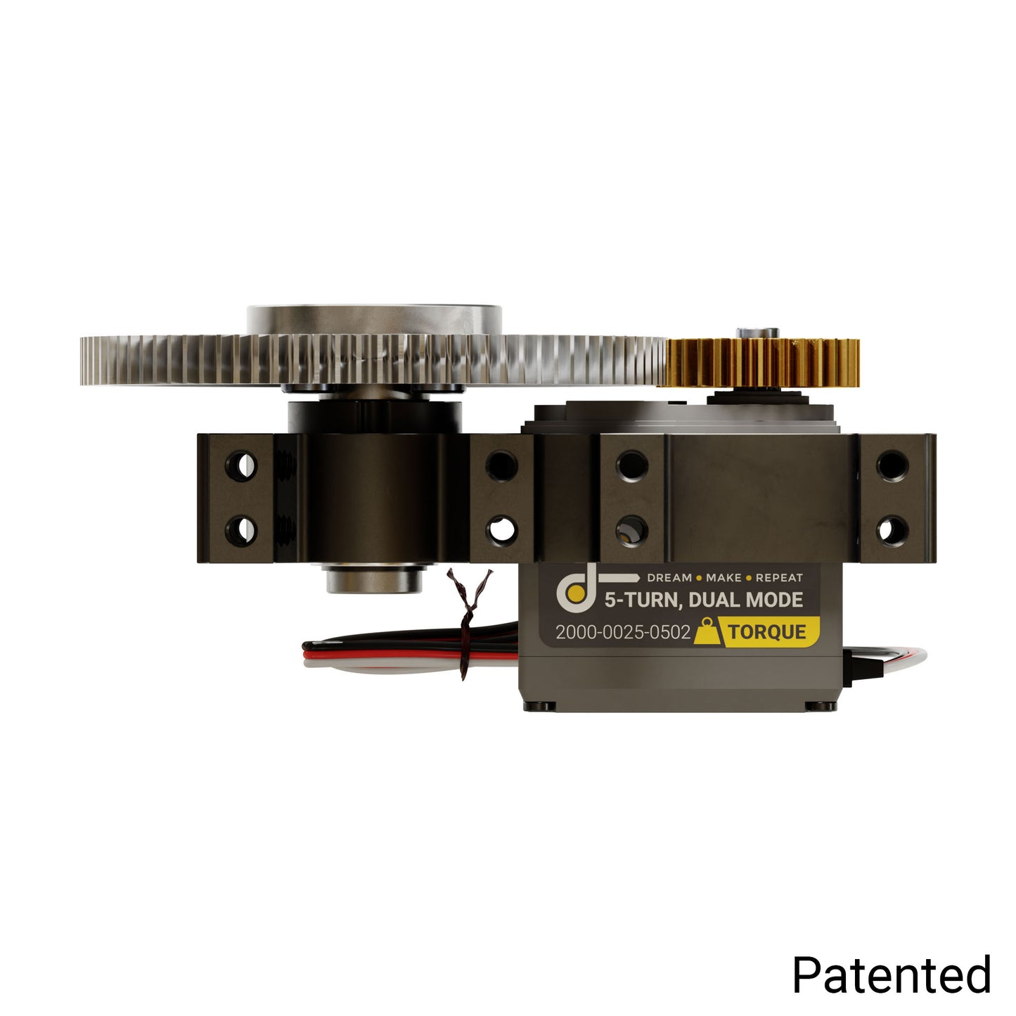 Stingray-3 Servo Gearbox (0.51 sec/60°, 20RPM, 1050 oz-in Torque, 600° Rotation) Continuous Mode