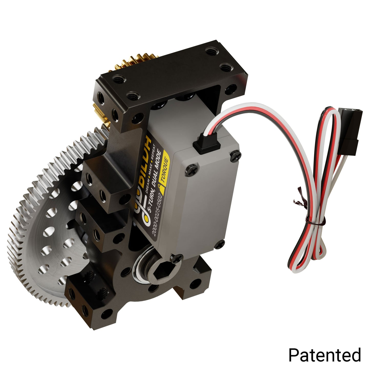 Stingray-3 Servo Gearbox (0.51 sec/60°, 20RPM, 1050 oz-in Torque, 600° Rotation) Continuous Mode