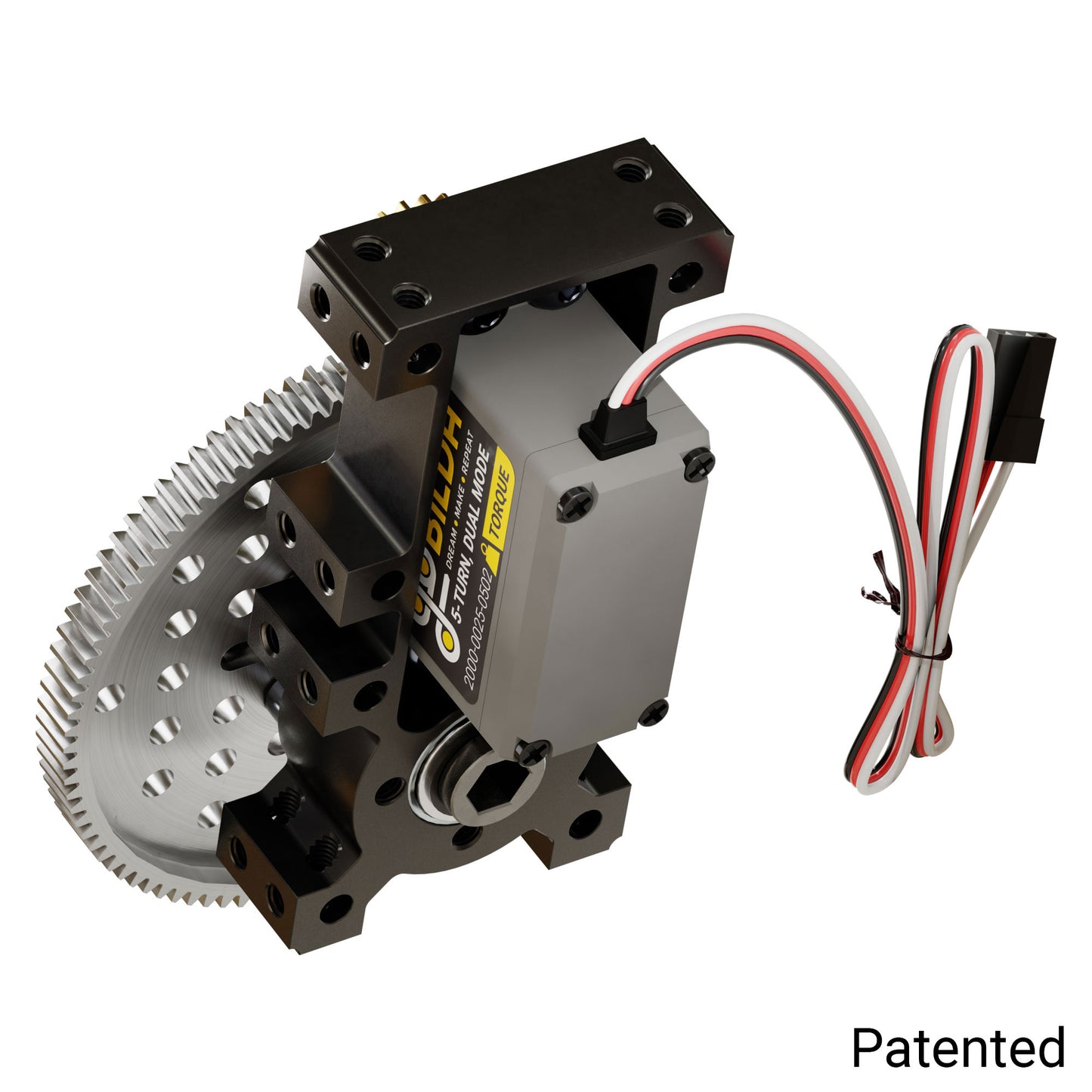 Stingray-4 Servo Gearbox (0.68 sec/60°, 15 RPM, 1400 oz-in Torque, 450° Rotation) Continuous Mode