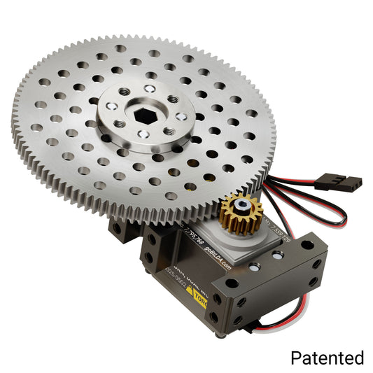 Stingray-7 Servo Gearbox (1.19 sec/60°, 8.6 RPM, 2450 oz-in Torque, 257° Rotation)