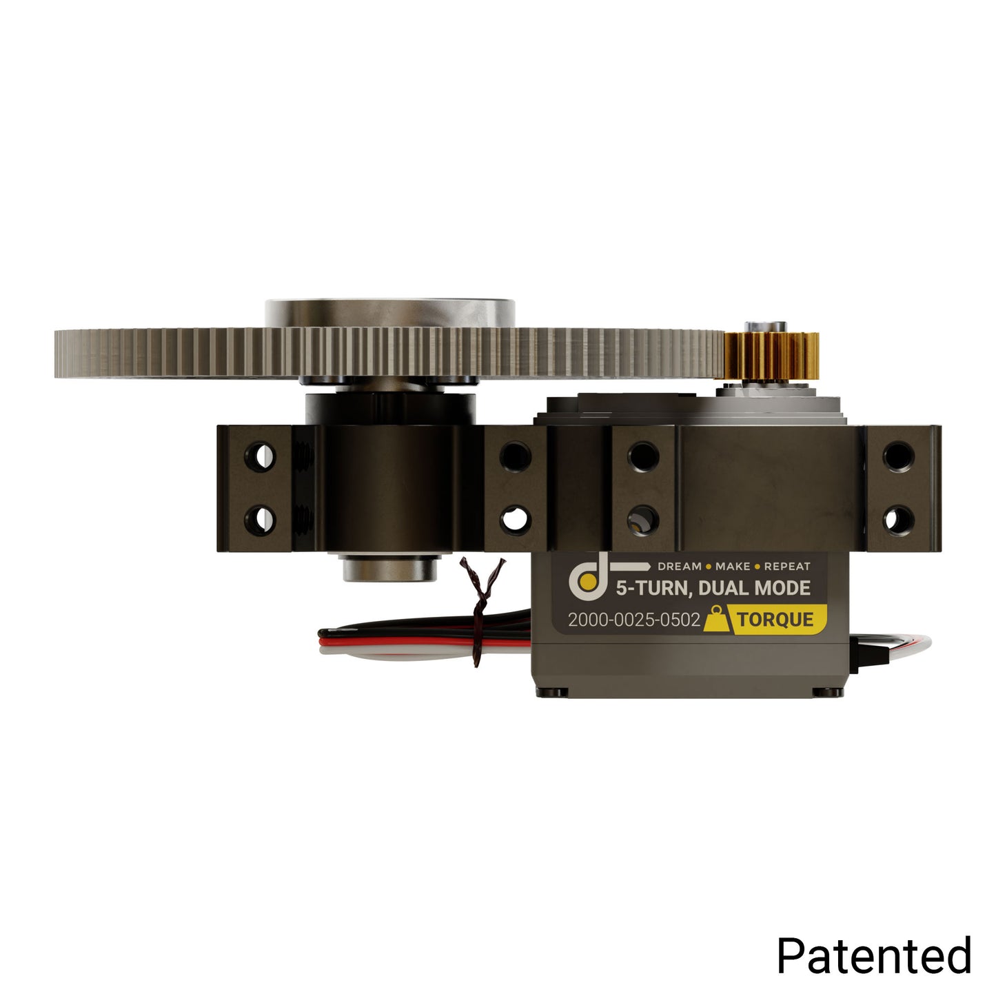 Stingray-7 Servo Gearbox (1.19 sec/60°, 8.6 RPM, 2450 oz-in Torque, 257° Rotation) Feedback Mode