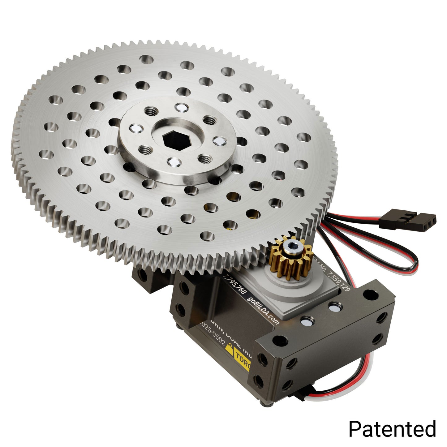 Stingray-9 Servo Gearbox (1.53 sec/60°, 6.7 RPM, 3150 oz-in Torque, 200° Rotation)