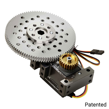 Shark-4 Servo Gearbox (0.56 sec/60°, 18 RPM, 1888 oz-in Torque, 630° Rotation)