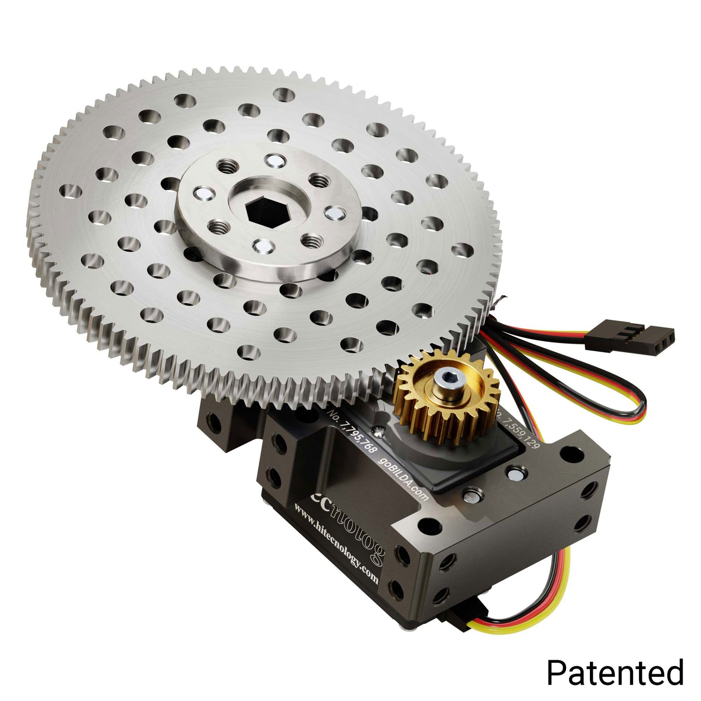 Shark-5 Servo Gearbox (0.70 sec/60°, 14 RPM 2360 oz-in Torque, 504° Rotation)