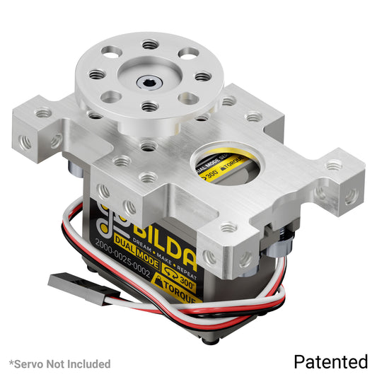 Compact ServoBlock® (43mm Width, For Standard Size H25T Spline Servo, Hub-Shaft)