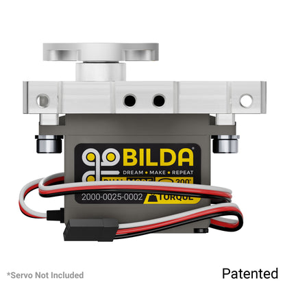 Compact ServoBlock® (43mm Width, For Standard Size H25T Spline Servo, Hub-Shaft)