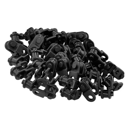 3309 Series 8mm Pitch Plastic Chain (50 Links/400mm, Black)