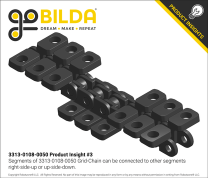 3313 Series 8mm Pitch Grid-Chain (50 Pack)