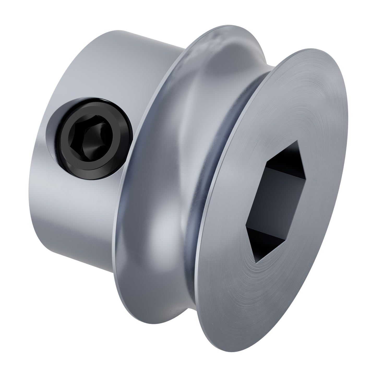 3401 Series Set-Screw Round Belt Pulley (8mm REX™ Bore, 16mm PD)