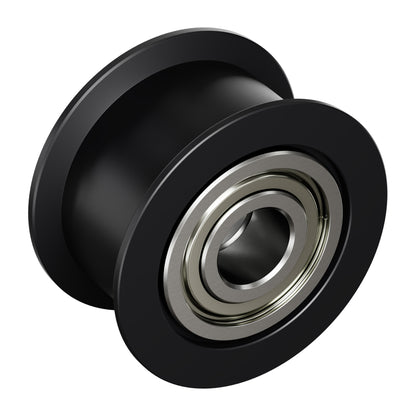 Dual-Bearing Timing Belt Idler Pulley (6mm Bore, 18.5mm Diameter, 9.5mm Inside Width)