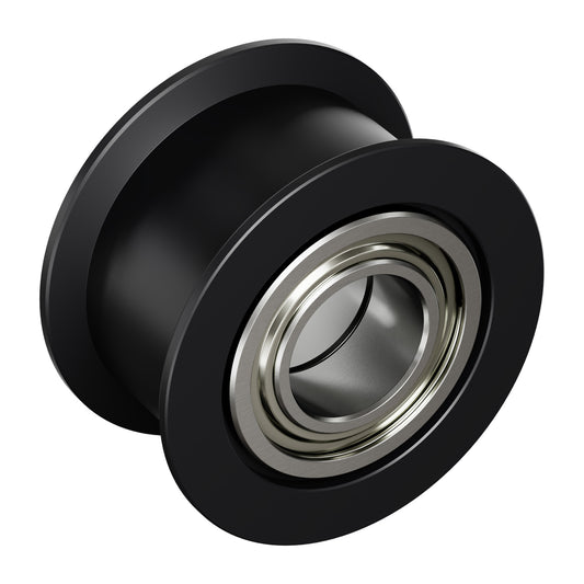 Dual-Bearing Timing Belt Idler Pulley (8mm Bore, 18.5mm Diameter, 9.5mm Inside Width)