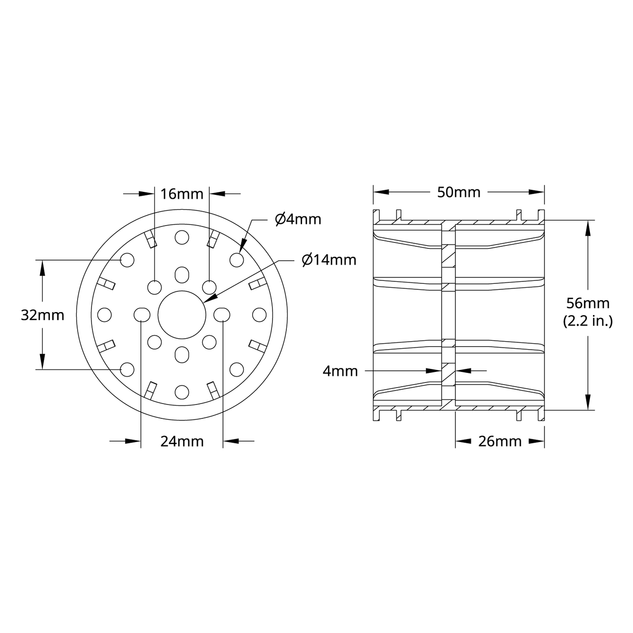 3605 Series Hurricane Rim - 2 Pack